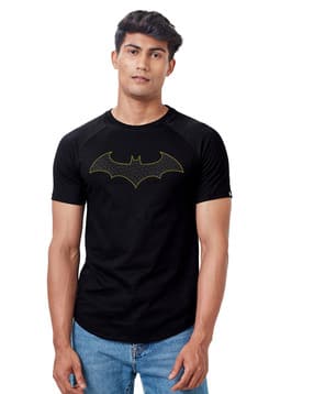 the souled store Batman Print Crew-Neck T-Shirt-picture-27