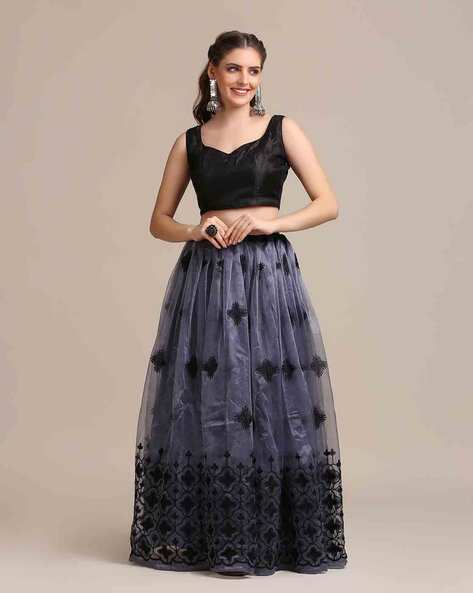 Black - Net - Lehenga Choli Online in Latest and Trendy Designs at Utsav  Fashion