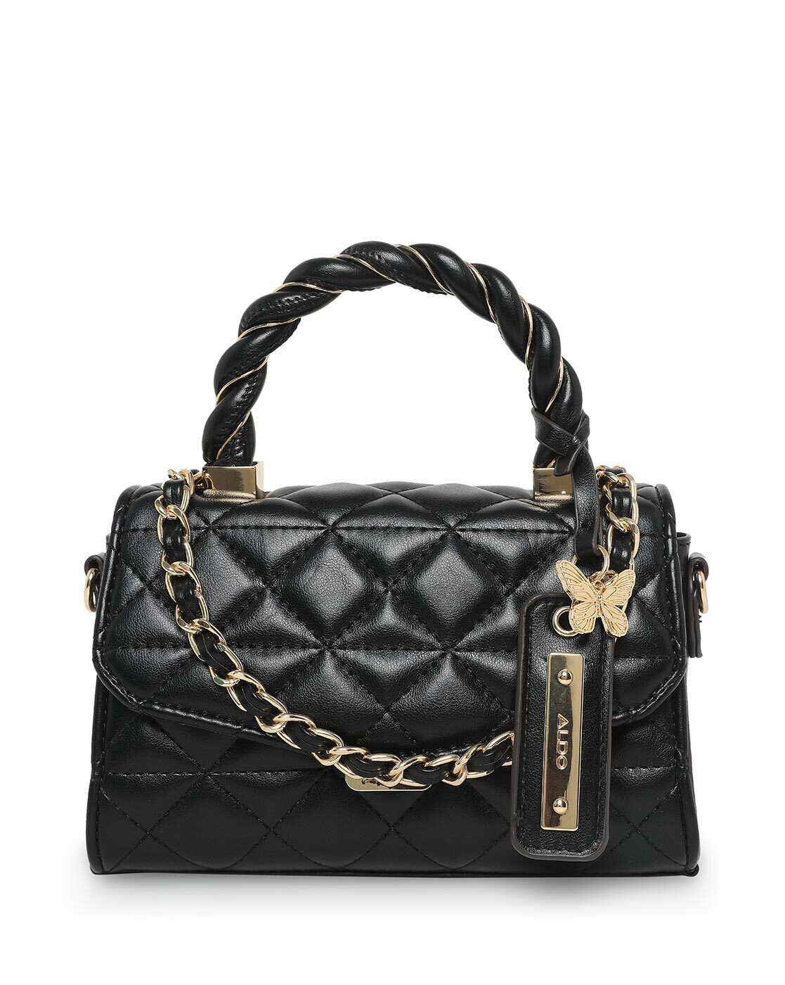 Buy Aldo Gannondra Black Quilted Medium Shoulder Handbag Online At Best  Price @ Tata CLiQ