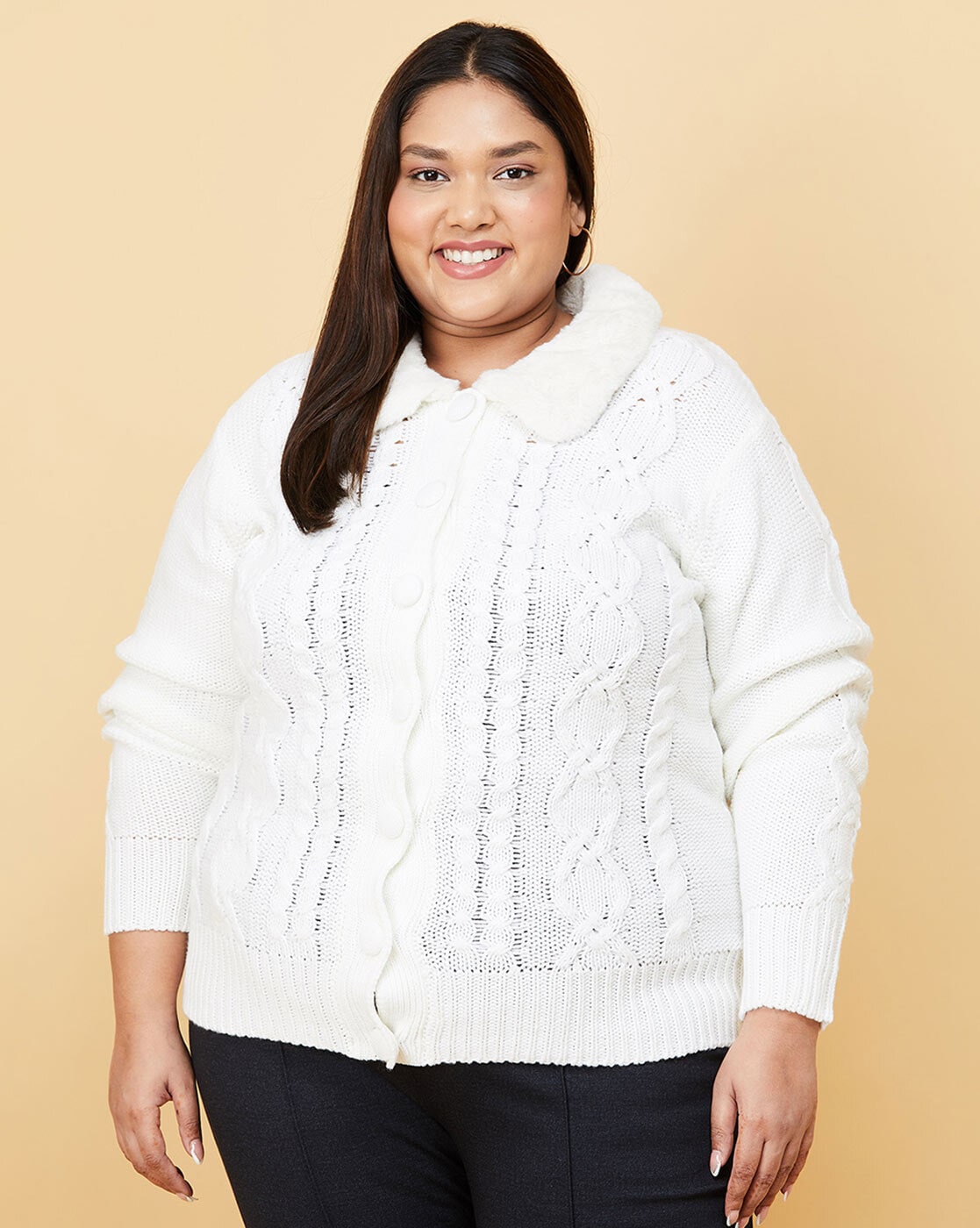 White Sweaters Cardigans for Women by max Online |