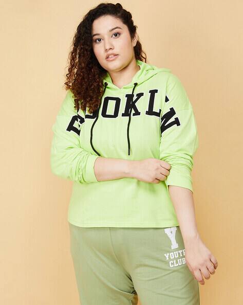 Buy Green Sweatshirt Hoodies for Women by max Online