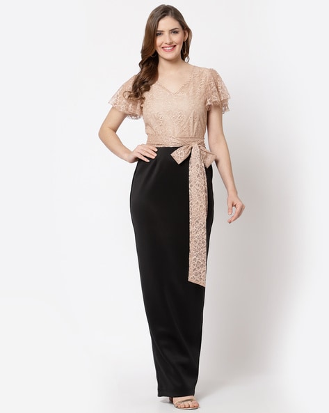 Just Wow Women Fit and Flare Black Dress - Buy Just Wow Women Fit and Flare  Black Dress Online at Best Prices in India | Flipkart.com