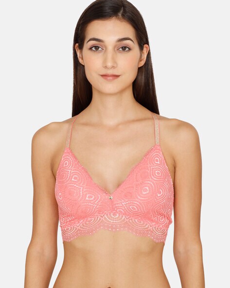 Buy Zivame True Curv Single Layered Non Wired Full Coverage Super Support  Bra - Pink at Rs.583 online