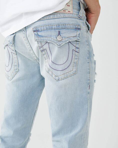 True Religion Straight leg jeans - blue - (Pre-owned) - Zalando.de