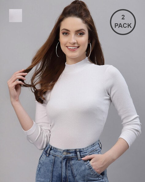 Buy White Tops for Women by FRISKERS Online