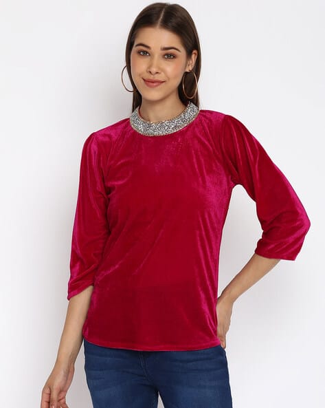 Ruth velour tops AM1552