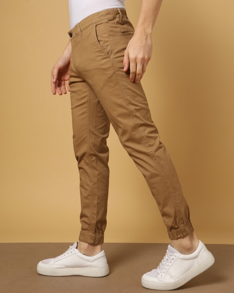 Buy INDIAN TERRAIN Indian Terrain-Mens Brooklyn Fit Solid Trouser |  Shoppers Stop