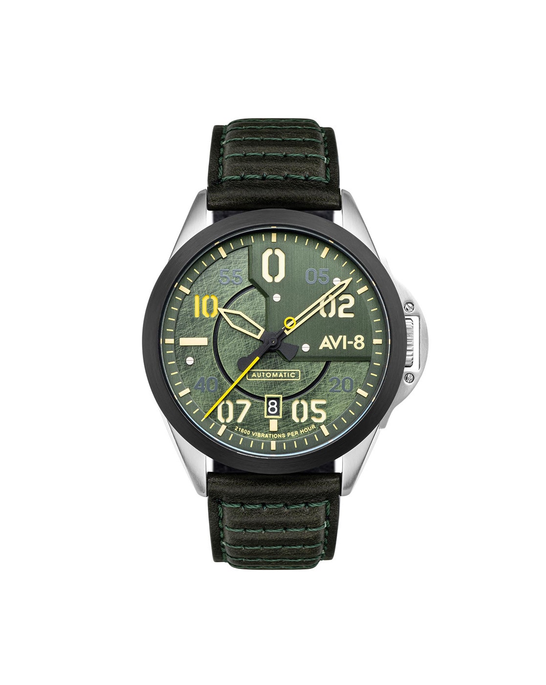 AVI-8 Carey Dualtime GMT Green Dial Watch Review - YouTube