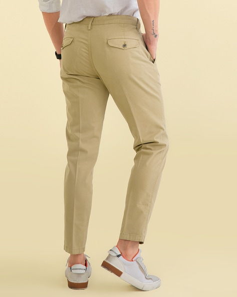 Buy Cream Trousers  Pants for Men by SNITCH Online  Ajiocom