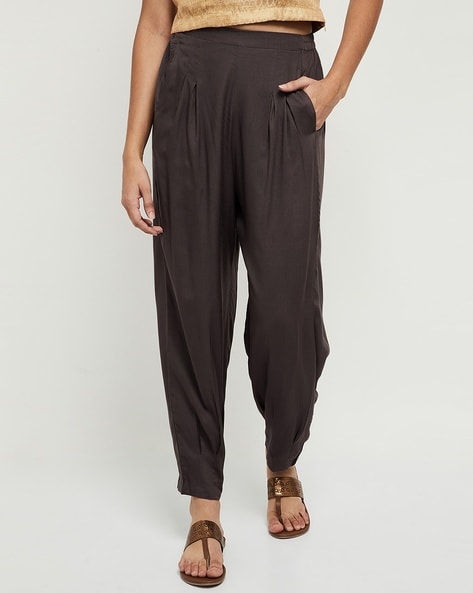 Maria High Rise Trousers - Dark Cocoa