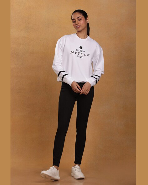 Buy White Sweatshirt Hoodies for Women by Masaba Online Ajio