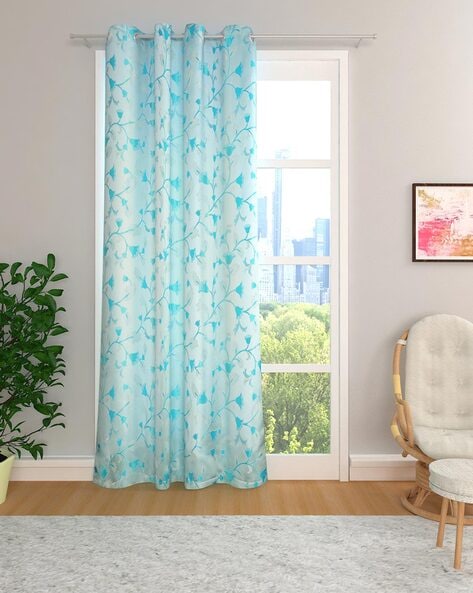 Aqua curtain shop fabric