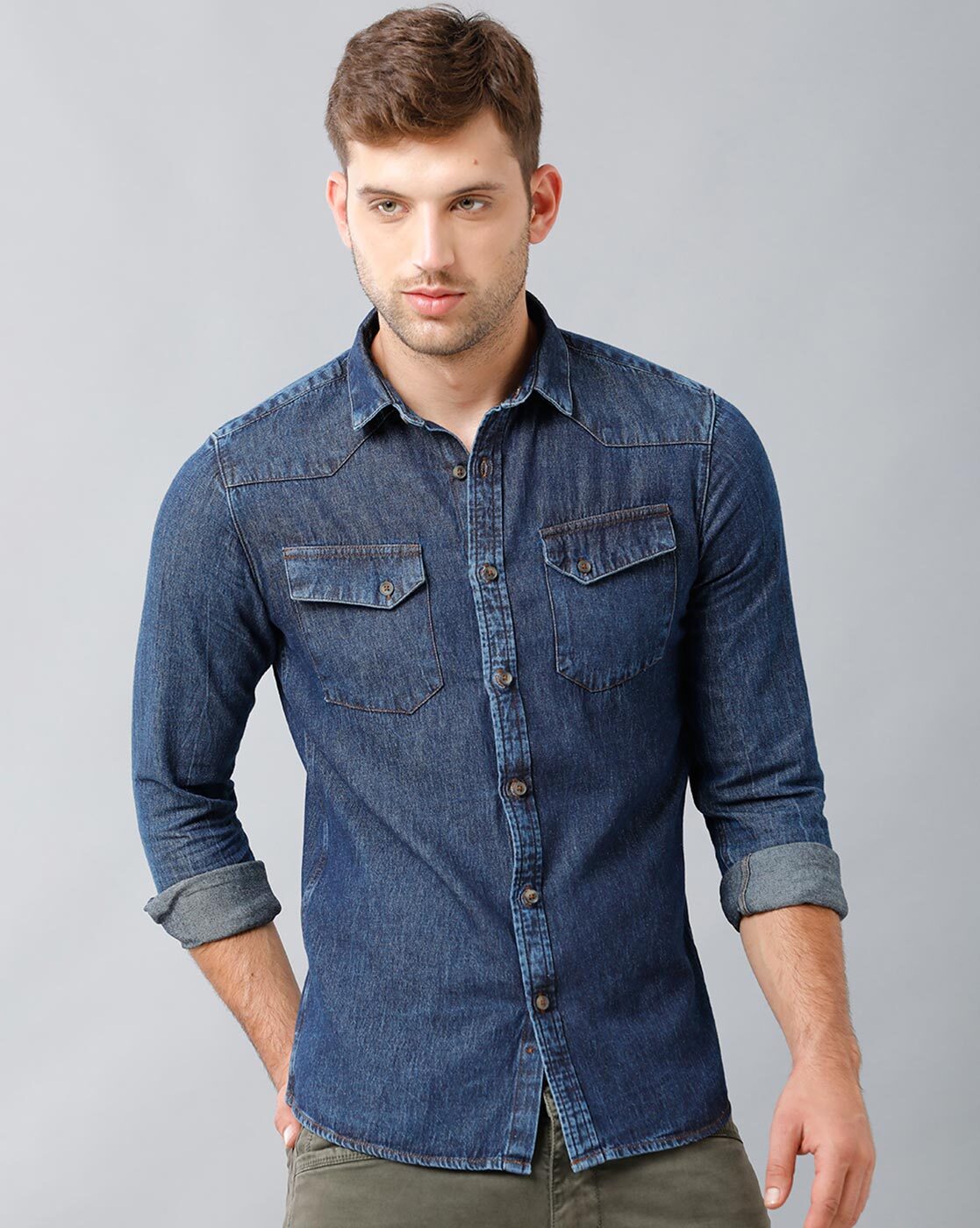 Buy Blue Shirts for Men by UNITED COLORS OF BENETTON Online | Ajio.com