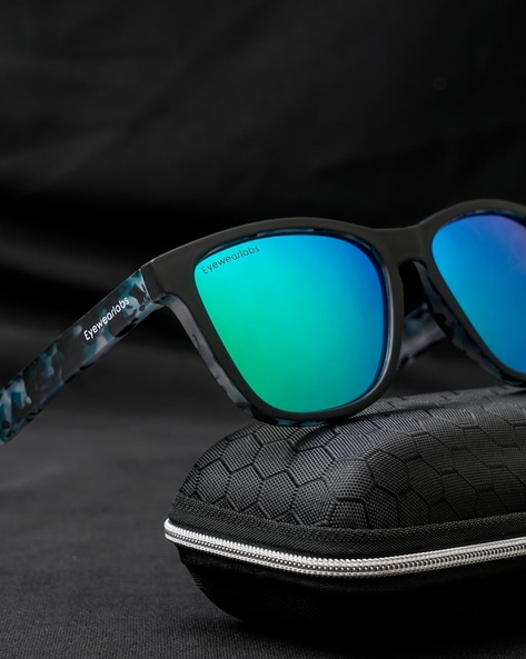 Gotham Style 252 Unisex Round Polarized Sunglasses Matte Emerald Green 52mm  4OPT - Polarized World
