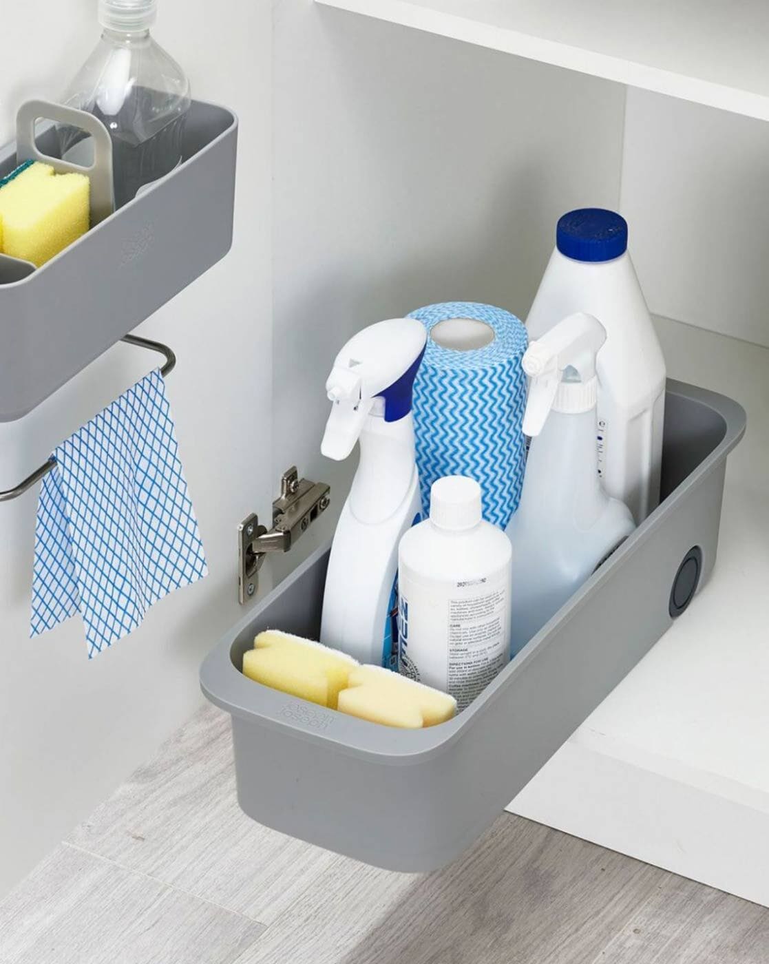 EasyStore™ Bathroom Storage Caddy - Light Gray