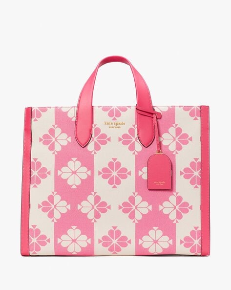Buy Kate Spade New York Oversized Spade Flower Monogram Coated Canvas Tote  - Natural Multi At 50% Off | Editorialist