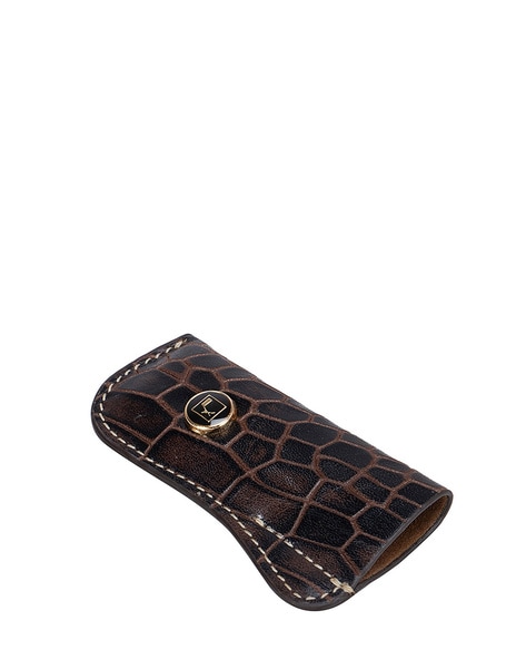 Croco Leather Cigarette Case - Brown – Da Milano