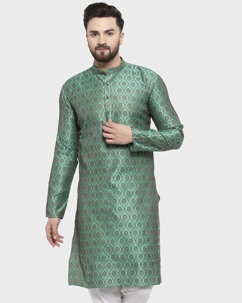 Jompers Self-design Full-Sleeve Long Kurta