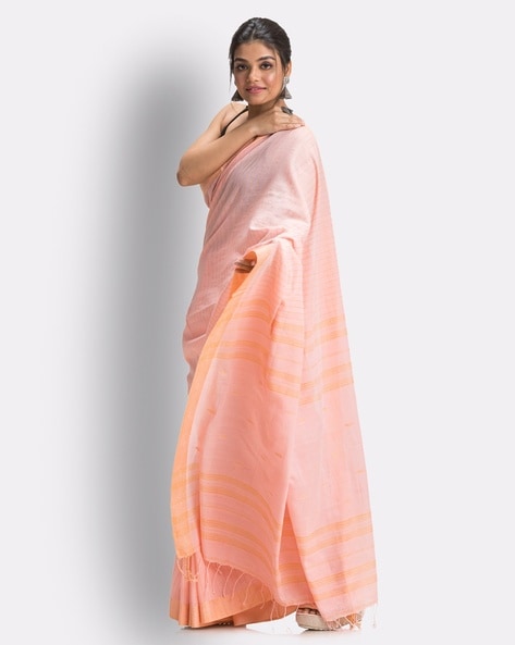 Buy Online Pink French Chantilly Lace Saree - Floral Design French Lace  Sarees