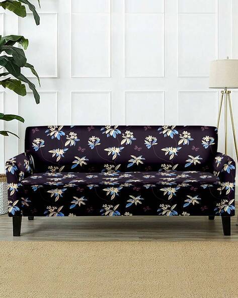 Cortina Eyelet Curtain Floral Print Three Seater Sofa Cover