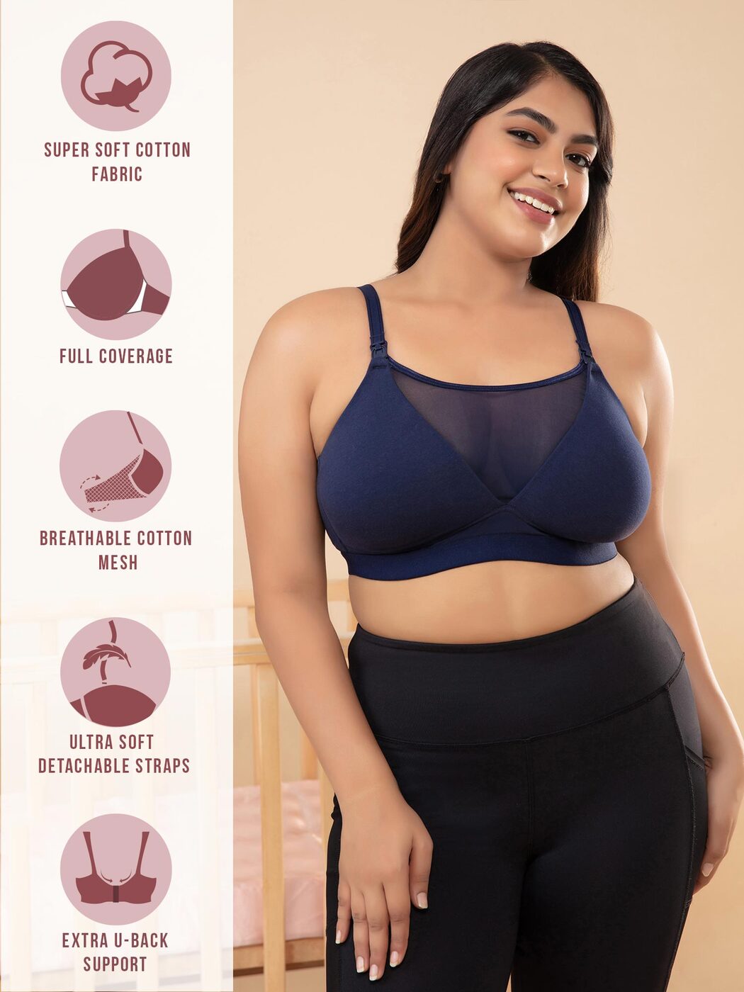 Buy Navy Bras for Women by Nykd Online