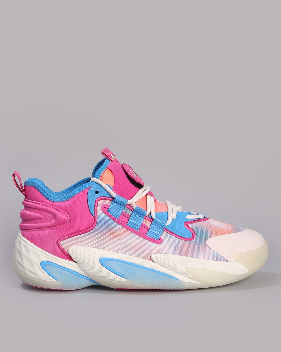 Adidas pink basketball outlet shoes