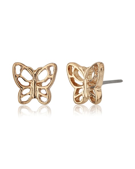 Macy's Children's Birthday Cubic Zirconia Butterfly Earrings in 14k Yellow  Gold - Macy's