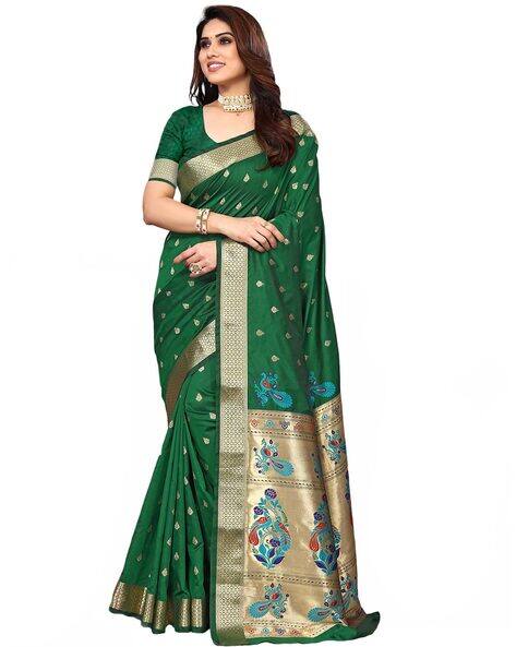 SATRANI Floral Print Traditional Saree
