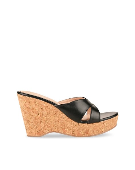 Open-Toe Wedges with TPR sole