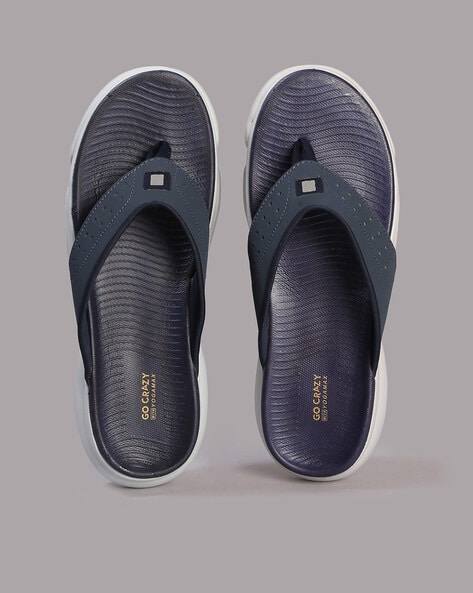 Navy blue slippers online mens