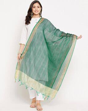 clora creation Striped Tissue Silk Dupatta-picture-21