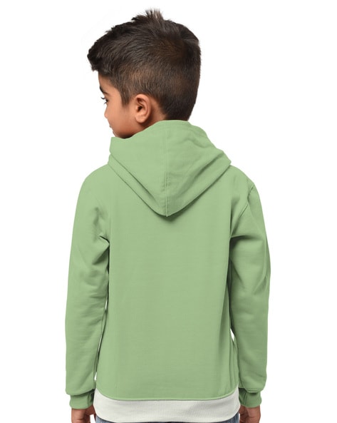 Orange and cheap green hoodie