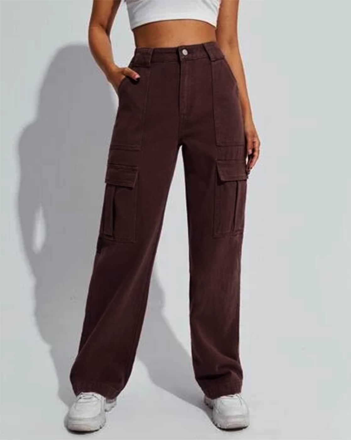 Dark Brown Pants - Cute Vegan Leather Pants - Wide-Leg Pants - Lulus
