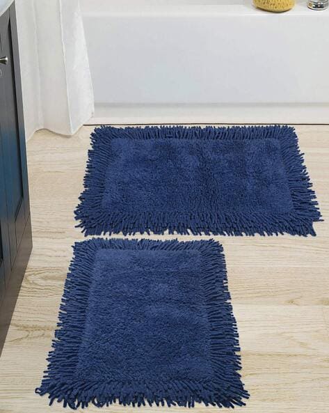 Blue Cotton Floor Mat - Buy Blue Cotton Floor Mat online in India