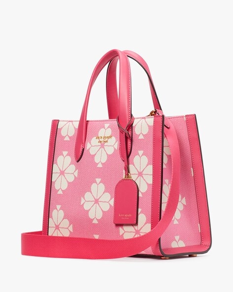 Spade Flower Two Tone Canvas Manhattan Small Tote