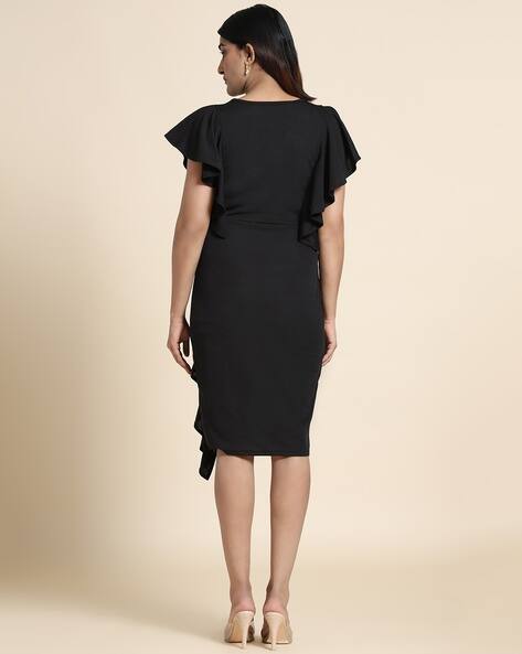 ワンピース VIAVANDA gather waffle dress BLACK VIAVANDA gather waffle dress BLACK