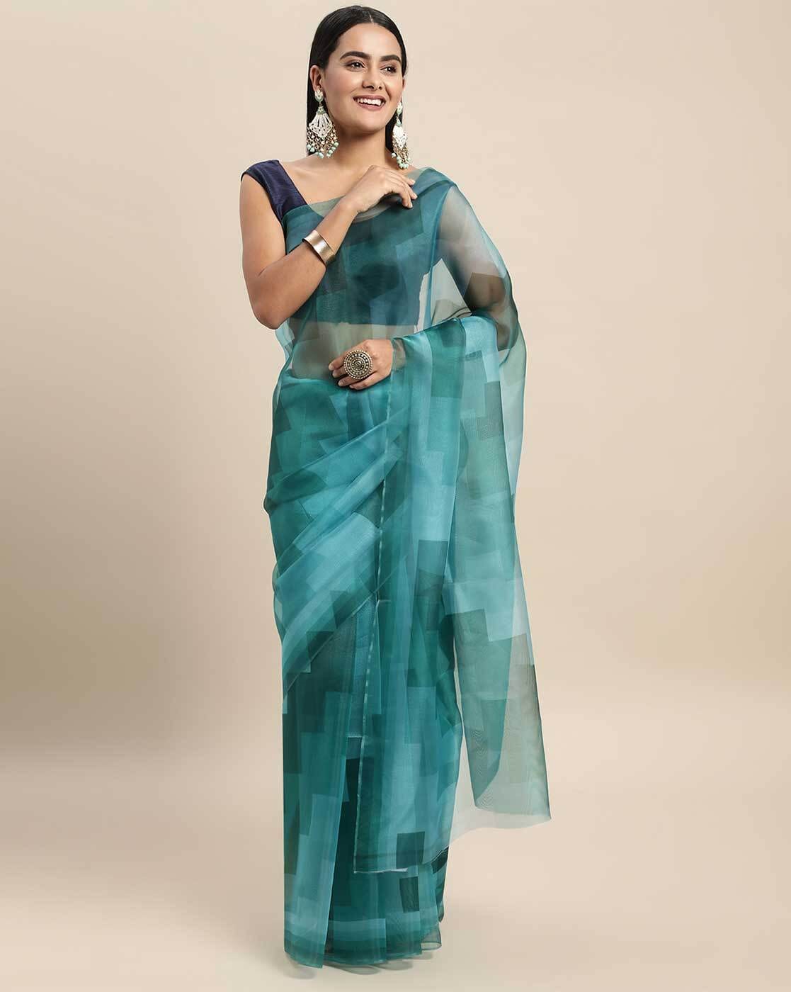 Buy Purple Sarees for Women by SATRANI Online | Ajio.com