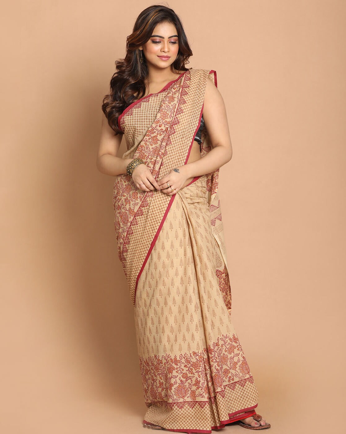 Buy Yellow Sarees for Women by Sun Kalamkari Online | Ajio.com