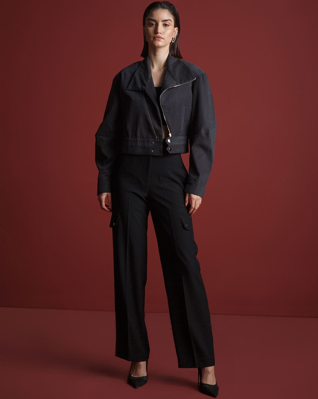Buy The Dapper Lady Flared Pants with Two Side Pockets