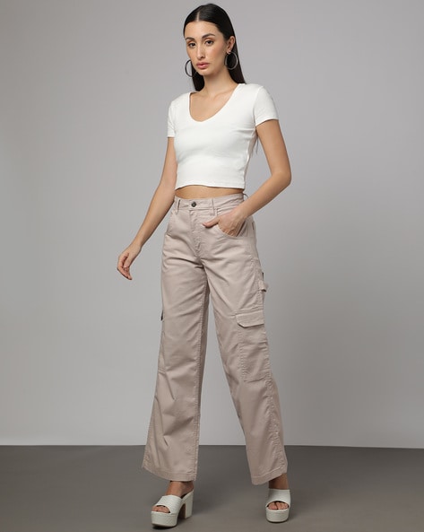 John Galt Beige Kim Cargo Pants | PacSun