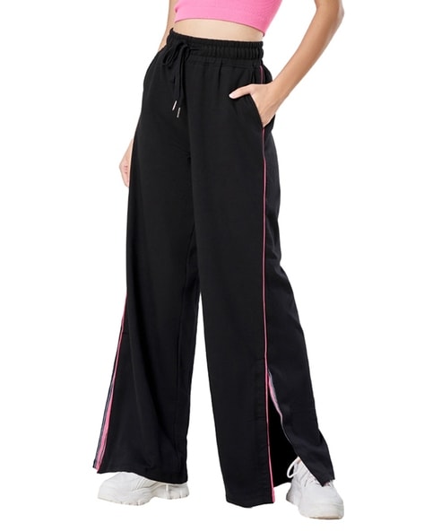 Striped Flared Track Pants