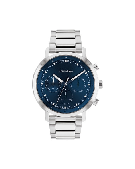 Calvin klein watch men's on sale silver