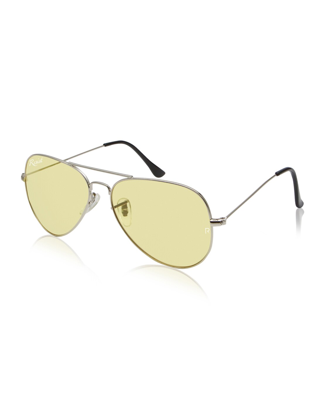 Black Narrow Thick Round Tinted Sunglasses with Light Yellow Sunwear Lenses  - Bellion | Tinted sunglasses, Horn-rimmed, Gradient sunglasses