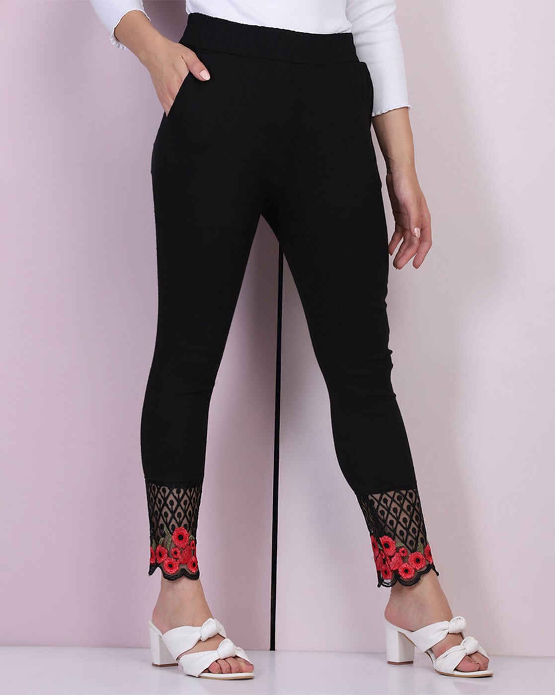 Buy Black Leggings for Women by BUYNEWTREND Online