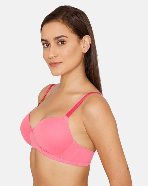 Buy Women's Printed Heavily Padded Underwired Push-Up Bra Pink (Best Fit  32B & 32C) Online at Best Prices in India - JioMart.