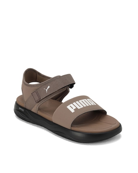 Puma hot sale sandals brown