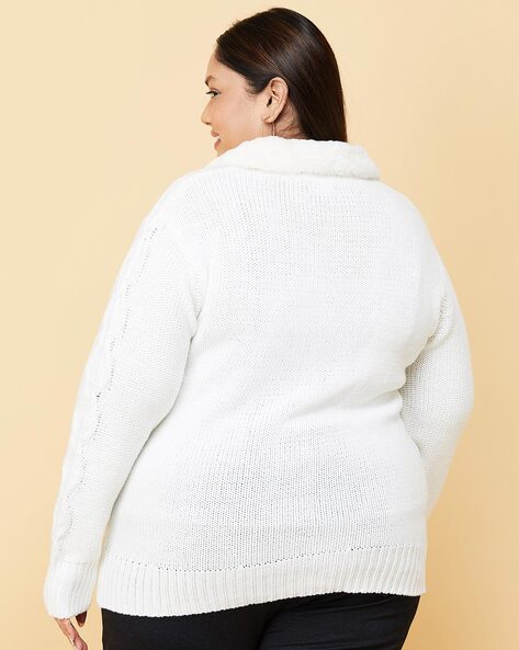 Plus size outlet wool cardigan sweaters