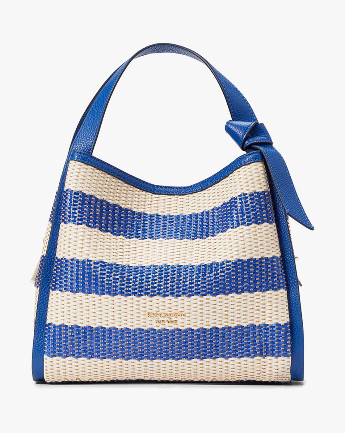 Kate Spade New York Women's Market Stripe Medium Tote Bag - Blue Multi