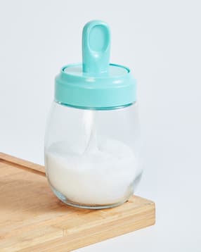home centre Glass Jar With Lid and Spoon - 290 ml-picture-28