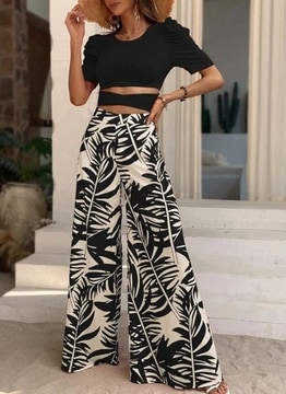 Wholesale Latest style popular girls fancy print loose trousers women casual  pants From malibabacom